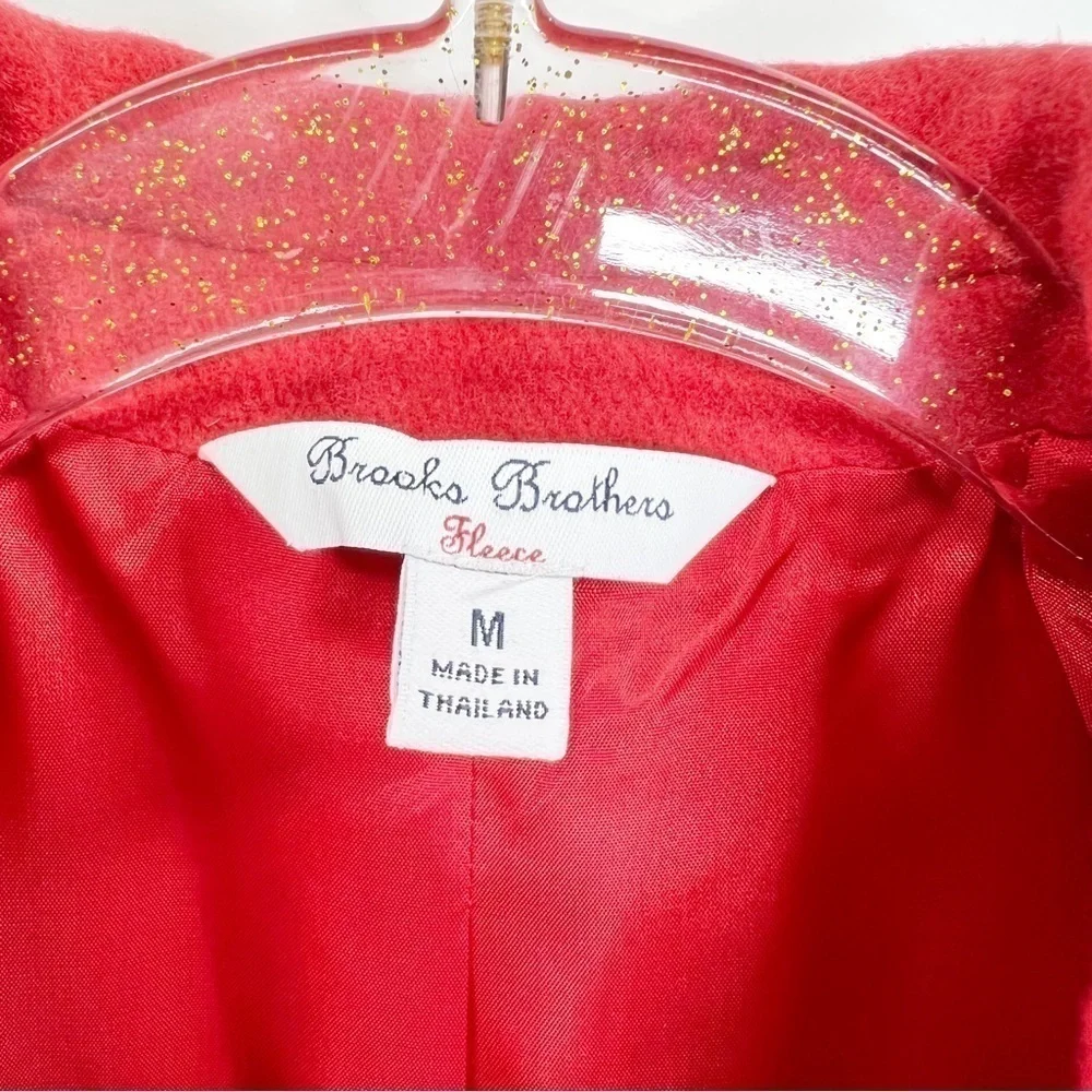 Brooks Bothers Pea Coat Girl’s Medium Watermelon Red Cotton Blend New NWT